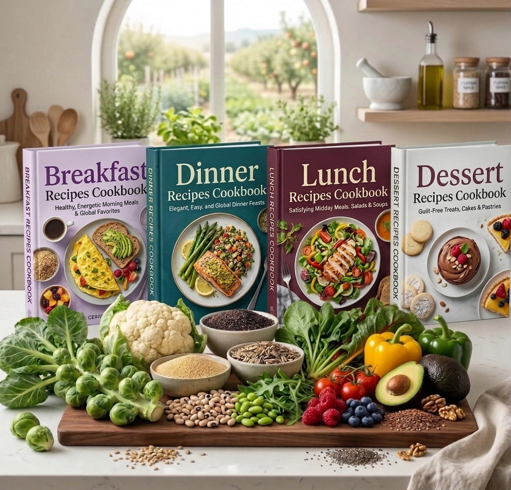 28-Day Diabetes-Friendly Meal Plan + 9 FREE Bonus Cookbooks | Digital E-Book Bundl