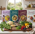 28-Day Diabetes-Friendly Meal Plan + 9 FREE Bonus Cookbooks | Digital E-Book Bundl